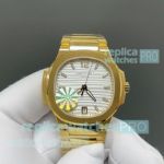 PDF Factory Swiss Replica Yellow Gold Patek Philippe Nautilus 7118 White Dial Watch 